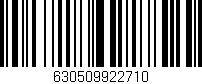 Código de barras (EAN, GTIN, SKU, ISBN): '630509922710'