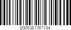 Código de barras (EAN, GTIN, SKU, ISBN): '6305361267104'