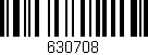 Código de barras (EAN, GTIN, SKU, ISBN): '630708'
