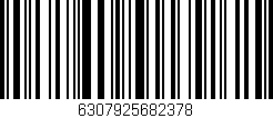 Código de barras (EAN, GTIN, SKU, ISBN): '6307925682378'