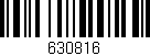 Código de barras (EAN, GTIN, SKU, ISBN): '630816'