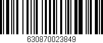 Código de barras (EAN, GTIN, SKU, ISBN): '630870023849'