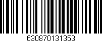 Código de barras (EAN, GTIN, SKU, ISBN): '630870131353'