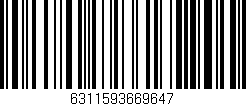 Código de barras (EAN, GTIN, SKU, ISBN): '6311593669647'