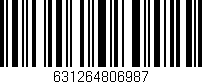Código de barras (EAN, GTIN, SKU, ISBN): '631264806987'