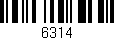 Código de barras (EAN, GTIN, SKU, ISBN): '6314'