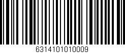 Código de barras (EAN, GTIN, SKU, ISBN): '6314101010009'