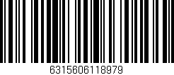 Código de barras (EAN, GTIN, SKU, ISBN): '6315606118979'