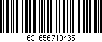 Código de barras (EAN, GTIN, SKU, ISBN): '631656710465'