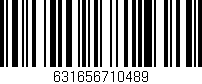 Código de barras (EAN, GTIN, SKU, ISBN): '631656710489'