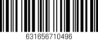 Código de barras (EAN, GTIN, SKU, ISBN): '631656710496'