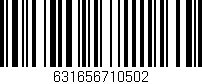 Código de barras (EAN, GTIN, SKU, ISBN): '631656710502'