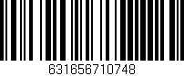 Código de barras (EAN, GTIN, SKU, ISBN): '631656710748'