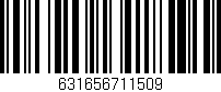 Código de barras (EAN, GTIN, SKU, ISBN): '631656711509'