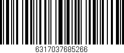 Código de barras (EAN, GTIN, SKU, ISBN): '6317037685266'