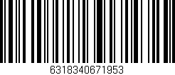 Código de barras (EAN, GTIN, SKU, ISBN): '6318340671953'