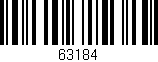 Código de barras (EAN, GTIN, SKU, ISBN): '63184'