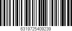 Código de barras (EAN, GTIN, SKU, ISBN): '6319725409239'