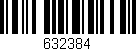 Código de barras (EAN, GTIN, SKU, ISBN): '632384'