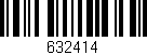 Código de barras (EAN, GTIN, SKU, ISBN): '632414'