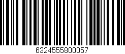 Código de barras (EAN, GTIN, SKU, ISBN): '6324555800057'