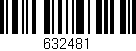 Código de barras (EAN, GTIN, SKU, ISBN): '632481'