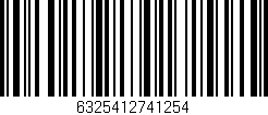 Código de barras (EAN, GTIN, SKU, ISBN): '6325412741254'
