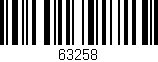 Código de barras (EAN, GTIN, SKU, ISBN): '63258'