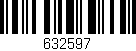 Código de barras (EAN, GTIN, SKU, ISBN): '632597'