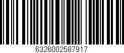 Código de barras (EAN, GTIN, SKU, ISBN): '6326002587917'