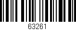 Código de barras (EAN, GTIN, SKU, ISBN): '63261'