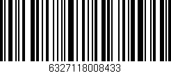 Código de barras (EAN, GTIN, SKU, ISBN): '6327118008433'