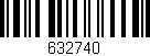 Código de barras (EAN, GTIN, SKU, ISBN): '632740'