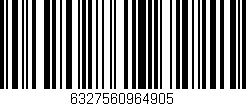 Código de barras (EAN, GTIN, SKU, ISBN): '6327560964905'
