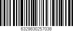 Código de barras (EAN, GTIN, SKU, ISBN): '6329830257038'