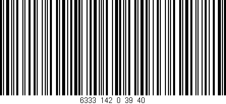 Código de barras (EAN, GTIN, SKU, ISBN): '6333_142_0_39/40'