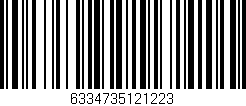 Código de barras (EAN, GTIN, SKU, ISBN): '6334735121223'