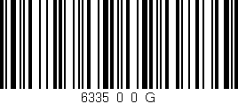 Código de barras (EAN, GTIN, SKU, ISBN): '6335_0_0_G'