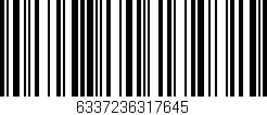 Código de barras (EAN, GTIN, SKU, ISBN): '6337236317645'