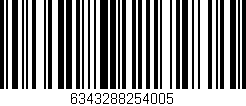 Código de barras (EAN, GTIN, SKU, ISBN): '6343288254005'
