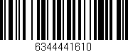 Código de barras (EAN, GTIN, SKU, ISBN): '6344441610'