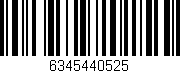 Código de barras (EAN, GTIN, SKU, ISBN): '6345440525'