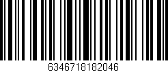 Código de barras (EAN, GTIN, SKU, ISBN): '6346718182046'