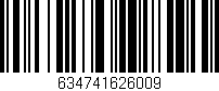 Código de barras (EAN, GTIN, SKU, ISBN): '634741626009'