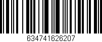 Código de barras (EAN, GTIN, SKU, ISBN): '634741626207'