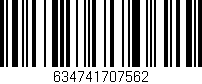 Código de barras (EAN, GTIN, SKU, ISBN): '634741707562'