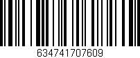 Código de barras (EAN, GTIN, SKU, ISBN): '634741707609'