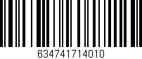 Código de barras (EAN, GTIN, SKU, ISBN): '634741714010'