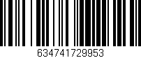Código de barras (EAN, GTIN, SKU, ISBN): '634741729953'