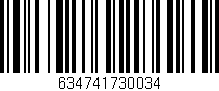 Código de barras (EAN, GTIN, SKU, ISBN): '634741730034'